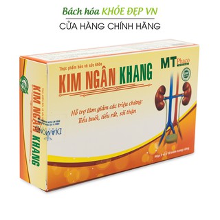 Kim Ngân Khang giảm sỏi thận, sỏi bàng quang, tiểu buốt, tiểu rắt - 30 viên [Kim Ngân Khang]
