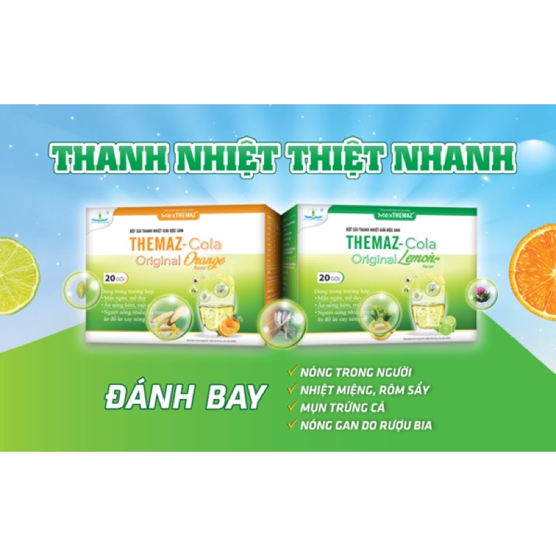 NGUYÊN HỘP 20 GÓI BỘT SỦI THANH NHIỆT THEMAZ TÂM DƯỢC