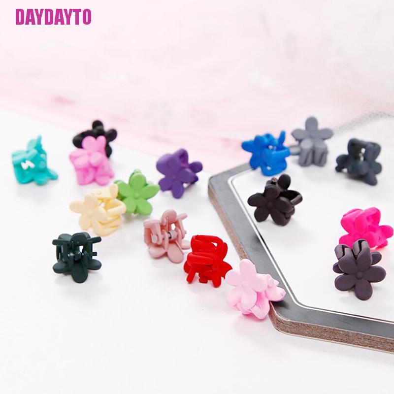 Set 10 Kẹp Tóc Càng Cua Hình Bông Hoa Màu Sắc Ngọt Ngào Thời Trang