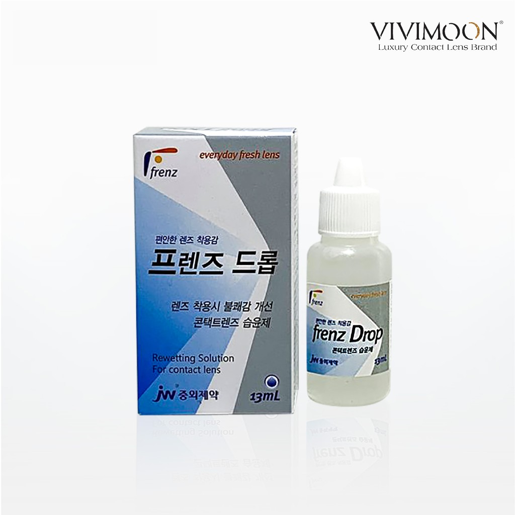 Bộ Kính Áp Tròng Trong Suốt VIVIMOON - Kèm Nước Ngâm Và Nhỏ Mắt B5