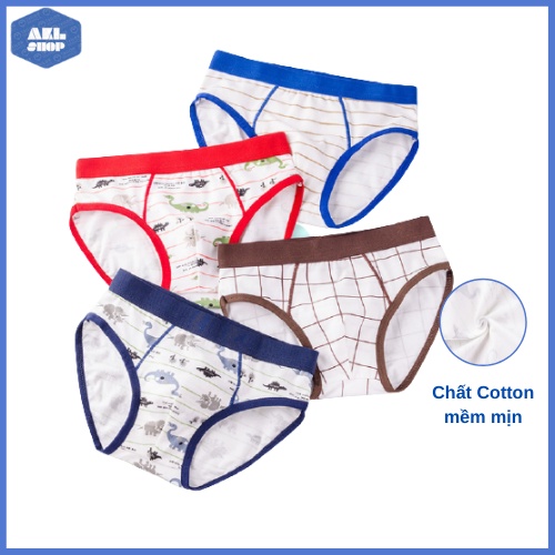Quần lót bé trai BOMBAY COOL, quần sịp bé trai tam giác 24kg đến 50kg, quần chip cao cấp cho bé