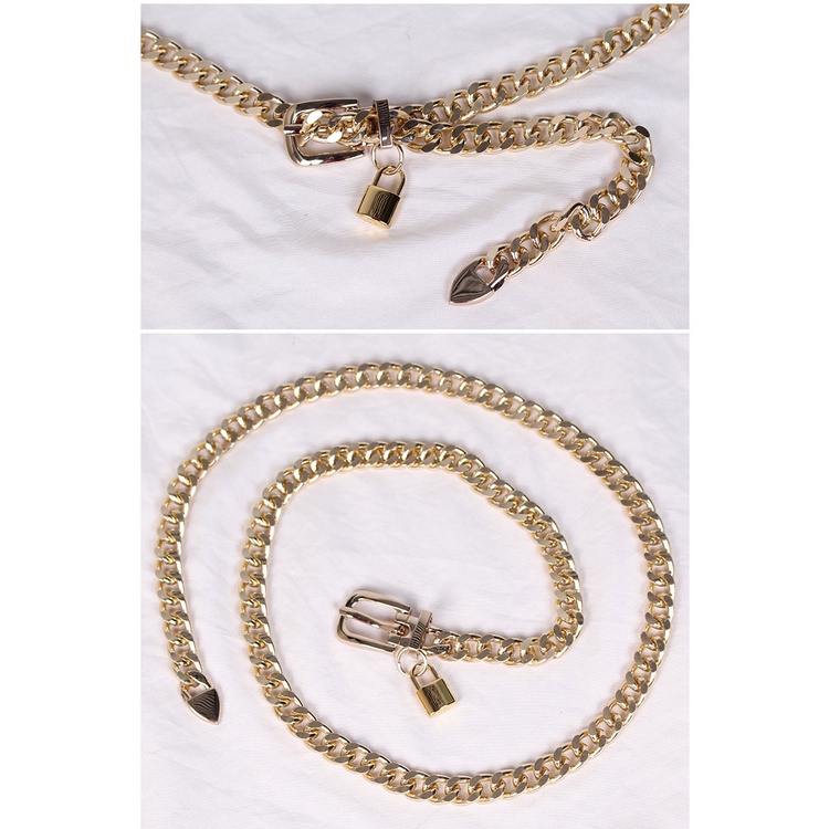 Dây Xích Kim Loại Dày Đeo Thắt Lưng Quần Thời Trang Cá Tính Cho Nữ