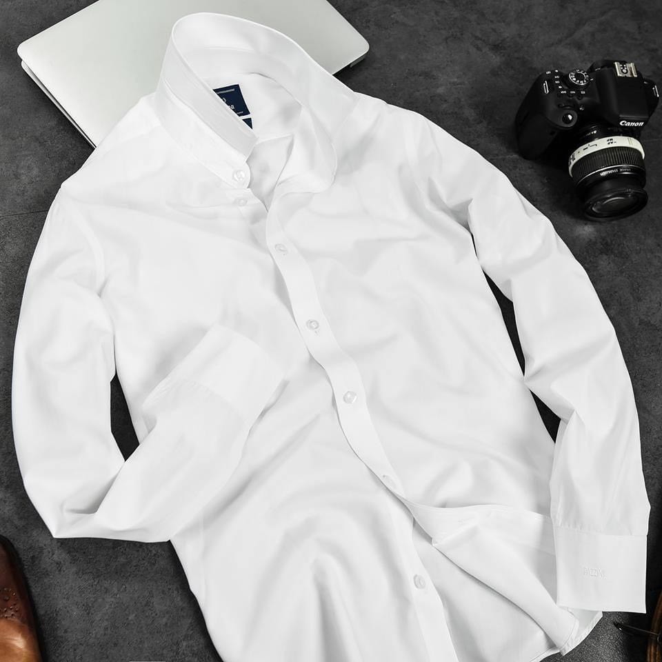 Sơ Mi Nam, Áo Sơ Mi Nam Dài Tay Vải Trơn Không Nhăn Cao Cấp VNXK | BigBuy360 - bigbuy360.vn