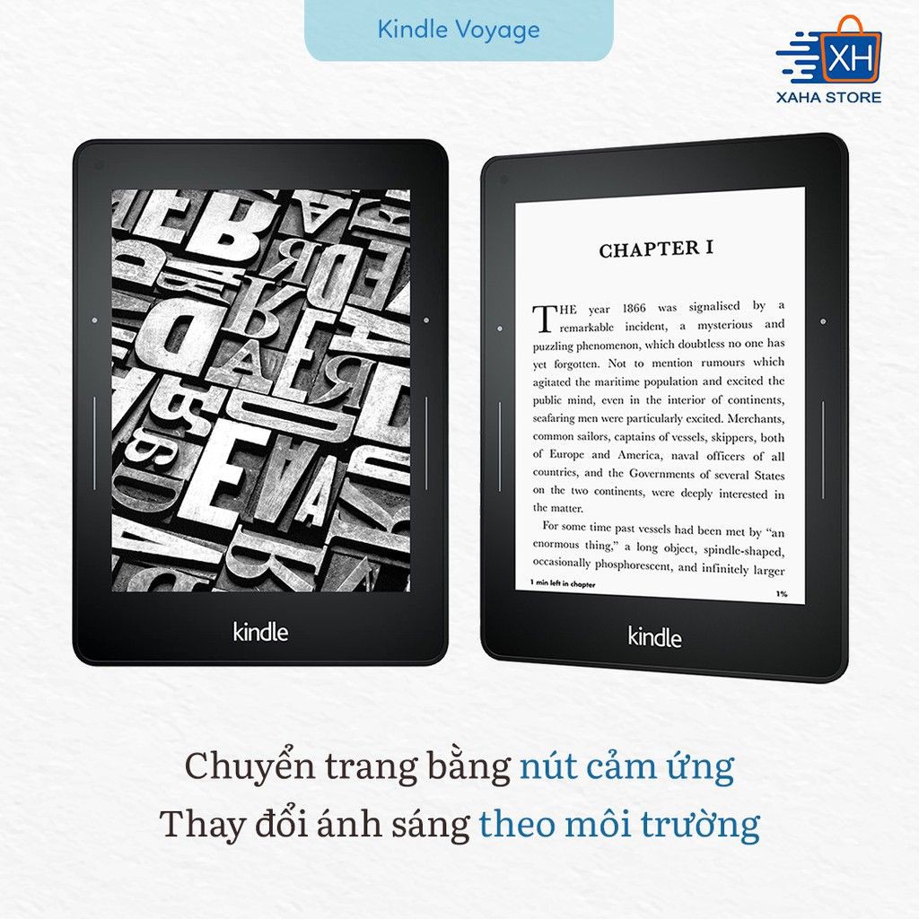 Máy đọc sách Kindle Voyage - like new 99,99% [ Mua kèm túi chống sốc giá 0đ ]