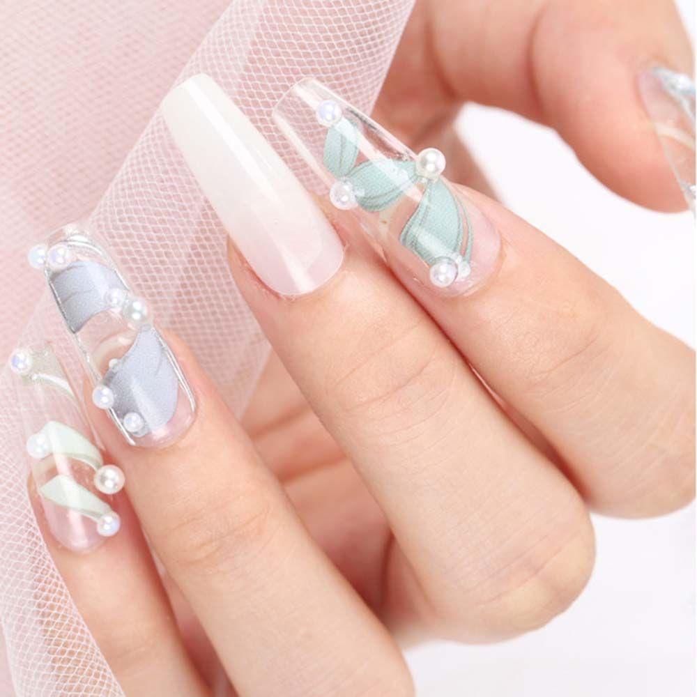 Miếng Dán Trang Trí Móng Tay Hình Vũ Công Ballet 3D Thời Trang
