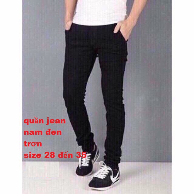 QUẦN JEAN NAM ĐEN TRƠN ĐỦ SIZE NHỎ ĐẾN LỚN SHOP 3.Q00