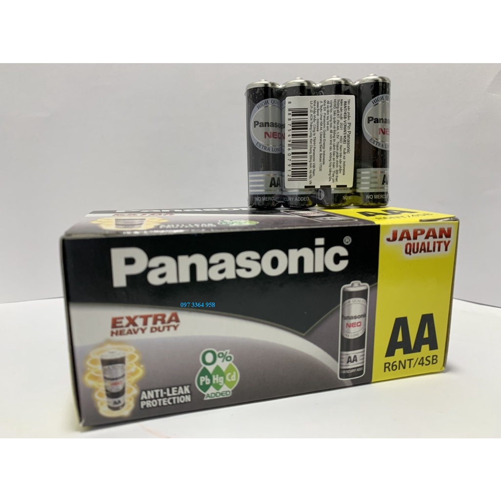 Pin AA Panasonic Neo (tiểu đen) R6NT/4SB-V(R6NT/4SB)