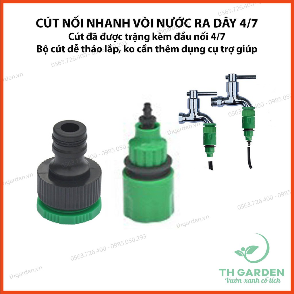 10m Hệ Thống Tưới Nước Nhỏ Giọt Tự Động Cao Cấp TH155 - Giảm tới 70% lượng nước tưới - Tiết Kiệm Tới 95% Thời Gian Tưới