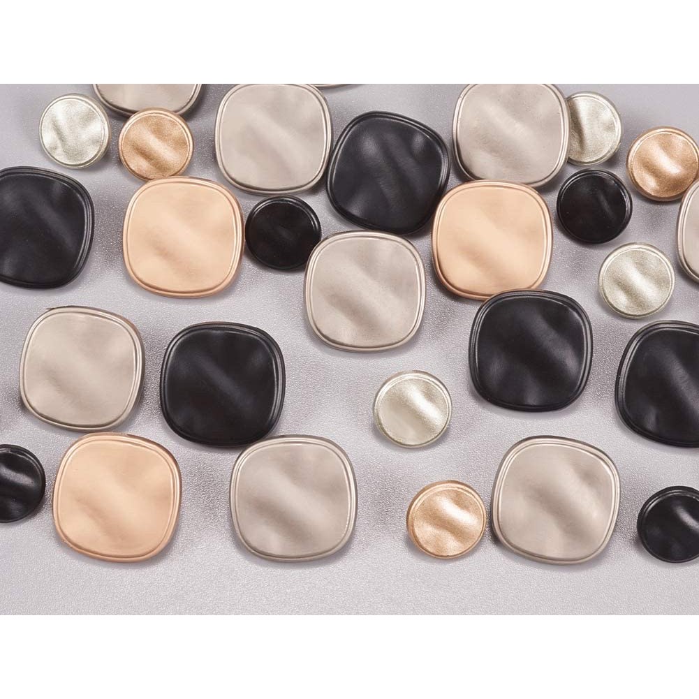 Cúc kim loại cao cấp, cúc vuông, phù hợp áo vest nam và nữ, áo khoác măng tô, áo khoác dạ 1,2cm 1,8cm