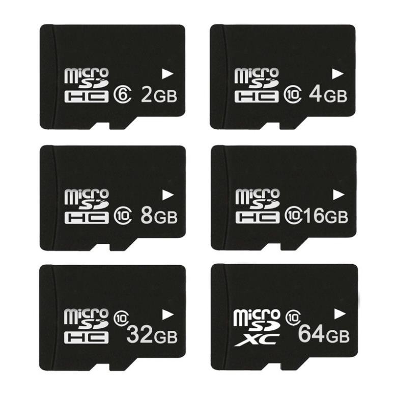 [GIÁ SẬP SÀN] Thẻ nhớ 2GB/4GB/8GB/16GB/32GB/64GB MicroSD Class 10 Tốc độ cao (Đen), hàng chính hãng chất lượng cao