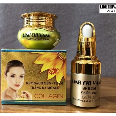 COMBO SẠCH MỤN 20G LINH CHI VÀNG