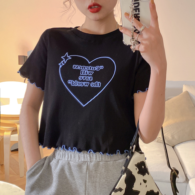 Áo Thun Nữ Ngắn Tay Cổ Tròn Thời Trang | BigBuy360 - bigbuy360.vn