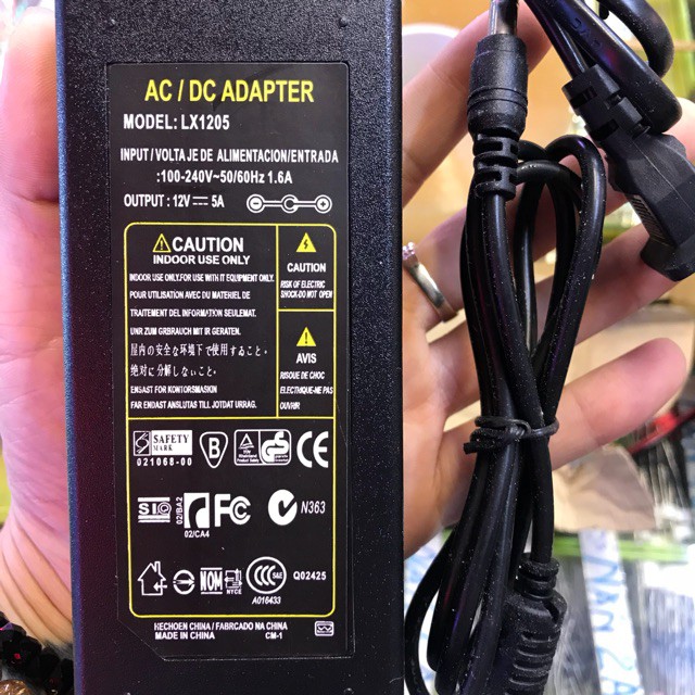 HOT-Nguồn 12v 5a nhựa