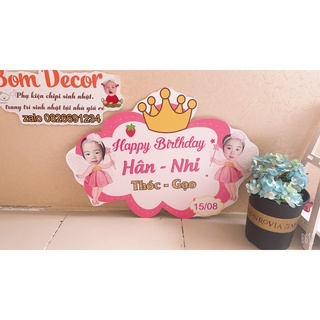 Bảng tên sinh nhật cho bé