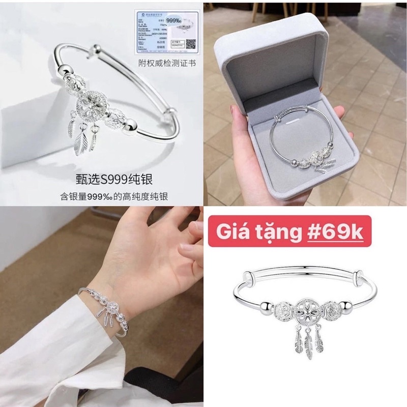 Vòng Tay Lắc Tay Pan Bạc 999 G413 | BigBuy360 - bigbuy360.vn