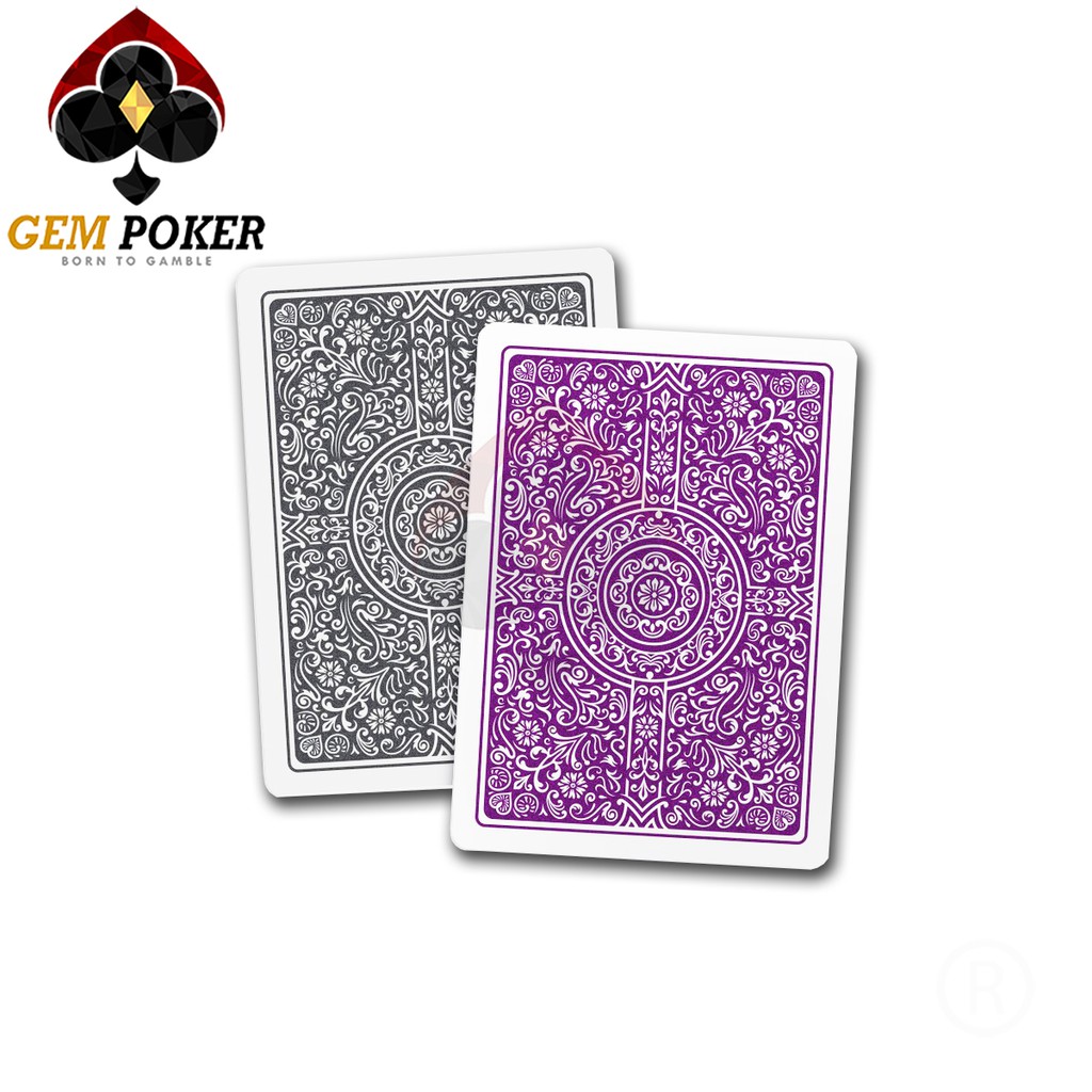 ⚜️ BÀI POKER COPAG® "UNIQUE" PURPLE/GRAY 100% PLASTIC CAO CẤP ⚜️