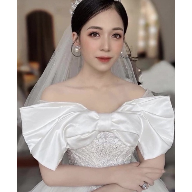 nơ cài váy cưới