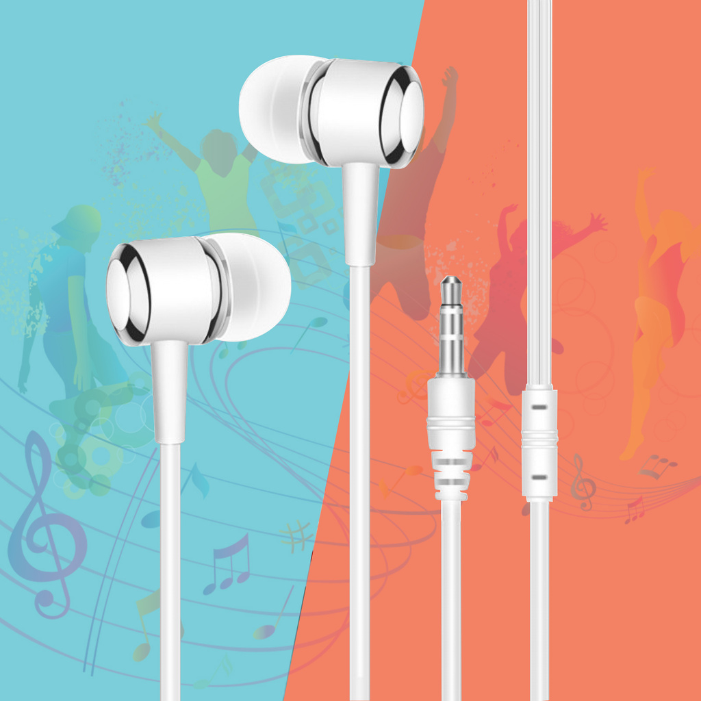 Tai Nghe Nhét Tai Jack 3.5mm Âm Thanh Siêu Trầm Chống Mồ Hôi | BigBuy360 - bigbuy360.vn