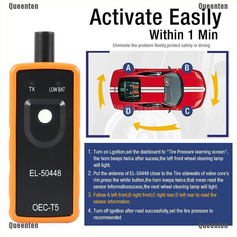Dụng cụ đo lốp xe EL-50448 TPMS chuyên dụng chất lượng tốt cho các phương tiện GM
