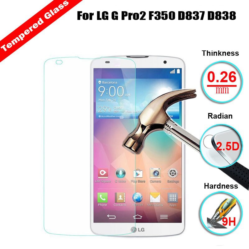Kính Cường Lực LG G Pro 2 F350 có mài cạnh 2.5D