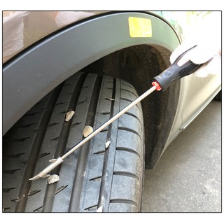 Cây cạy đá lốp xe kiêm tuốc nơ vít 4 cạnh