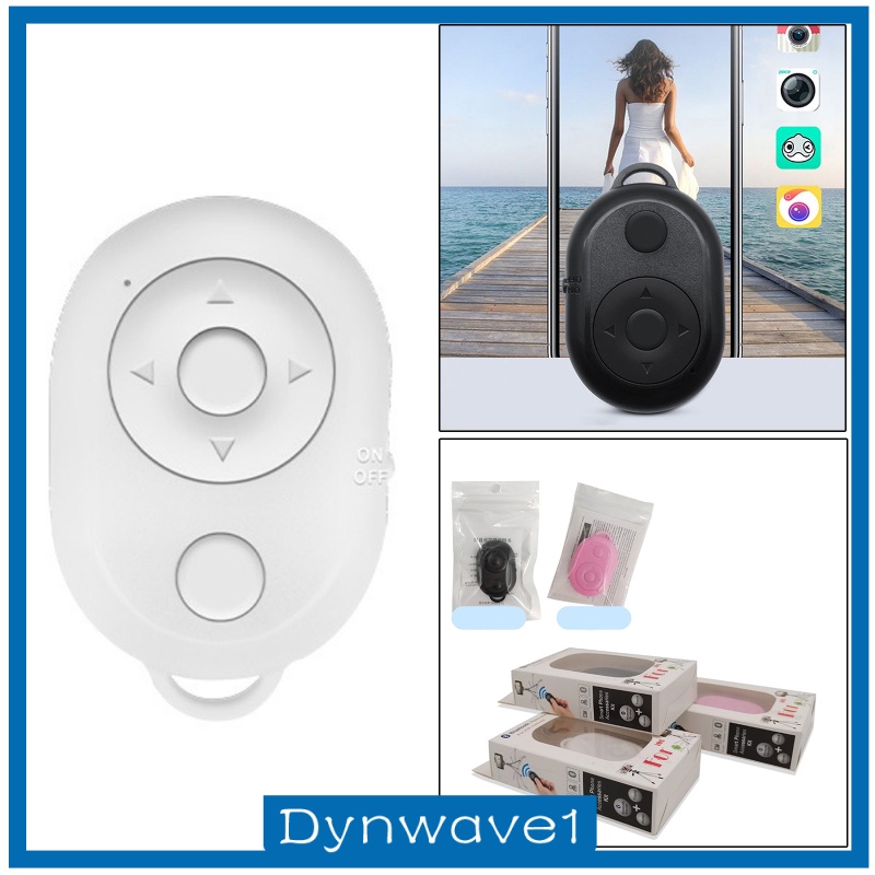 [DYNWAVE1] Portable Bluetooth Camera Shutter Remote Control Wireless Selfie Button Clicker for Photos Videos