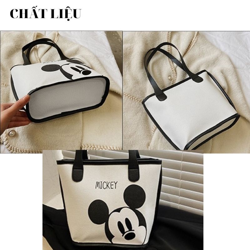 Túi xách nữ bản to đeo vai xách tay hình mickey hàng quảng châu cao cấp 4 màu siêu đẹp XIAOMIMI T1.038.DADE