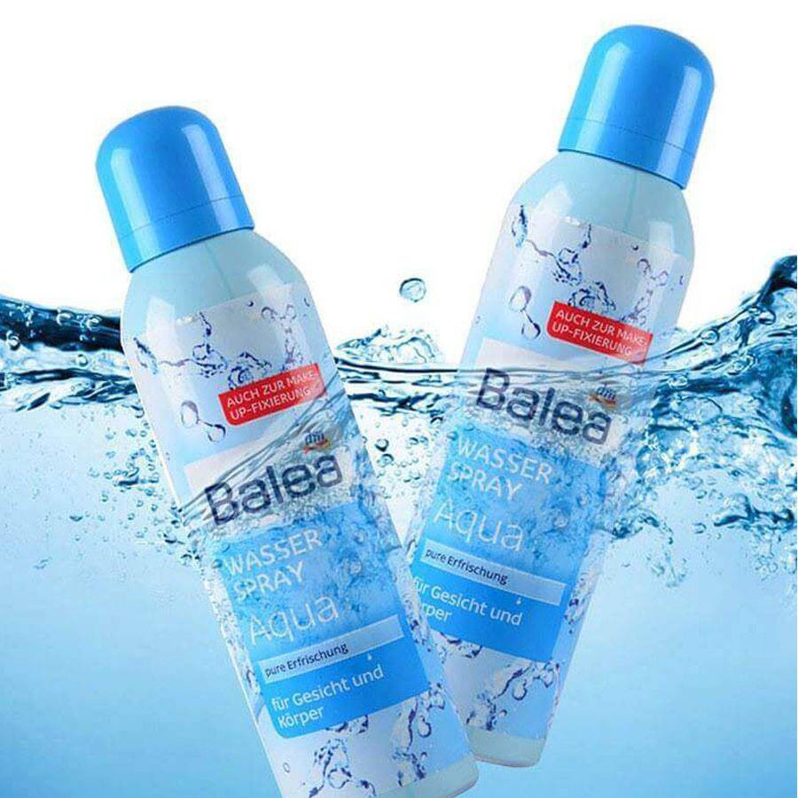 Xịt khoáng Balea Aqua cấp ẩm, se khít lỗ chân lông, 150ml cho da, nội đia Đức