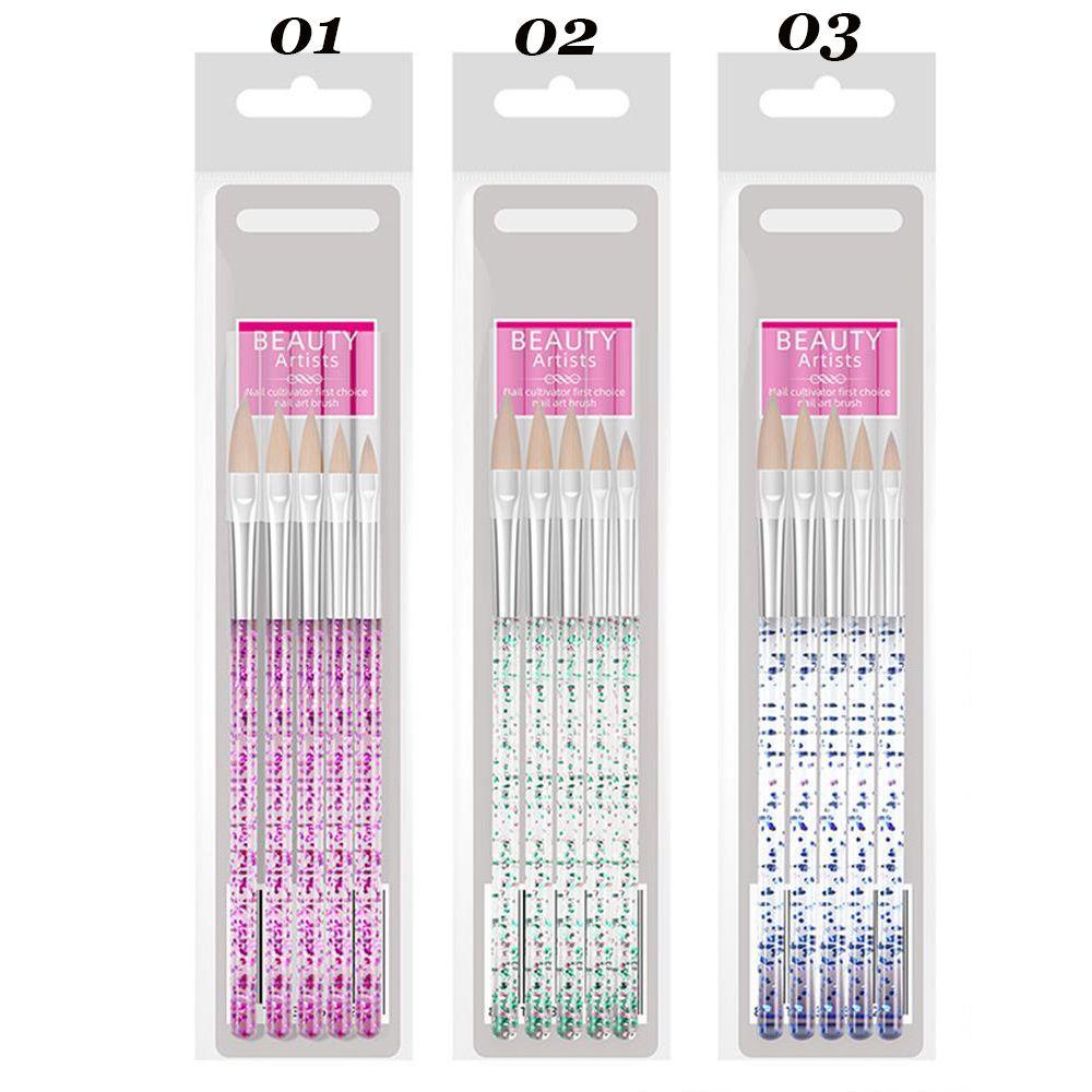 Bộ 5 Cọ Trang Trí Móng Tay Nghệ Thuật DIY