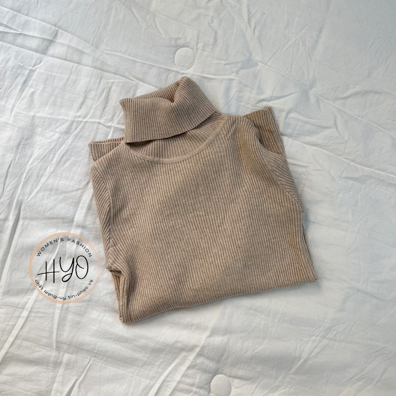 Áo len nữ cổ lọ giữ nhiệt vải len tăm ôm dáng cổ cao Quảng Châu LM-2 | BigBuy360 - bigbuy360.vn