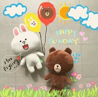 - gấu bông Brown+cony 150k/ đôi