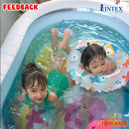 Bể bơi phao 3 tầng hình Oval 1m63 INTEX 57482