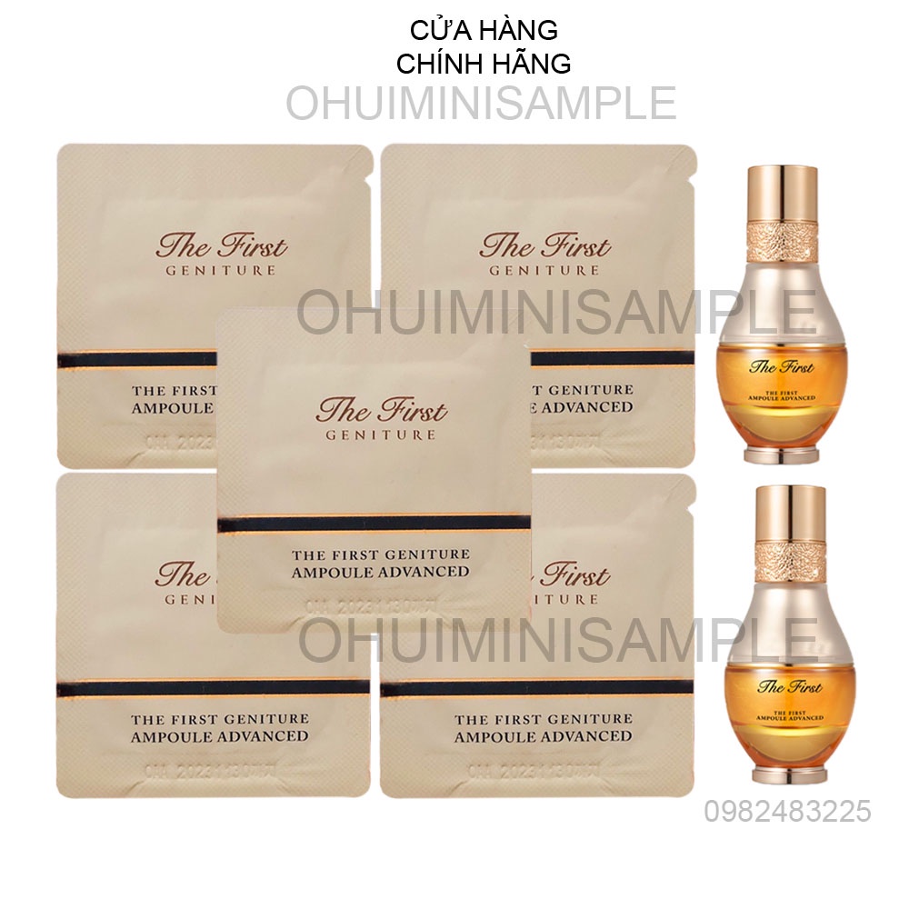 Gói tinh chất vàng Ohui The First Ampoule siêu hồi sinh trẻ hóa làn da với thành phần vàng 24k 1ml