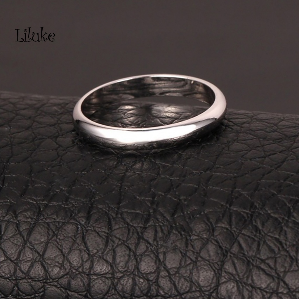 Nhẫn Unisex Trơn Đơn Giản Với 2 Màu Sắc Chọn Lựa