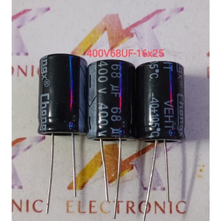 Tụ hóa 400v 68uf 400v68uf chất lượng cao mới 100% kích thước 16x25mm
