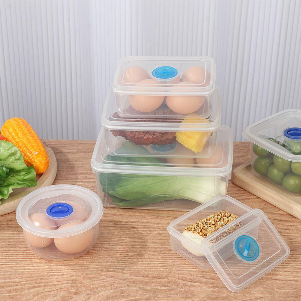NIUYOU Set 5 Hộp Nhựa Đựng Cơm Trưa Có Nắp Đậy Tiện Dụng