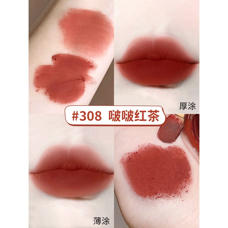 Son kem lì nhung mịn kèm cọ trang CHARMPAN điểm 8g