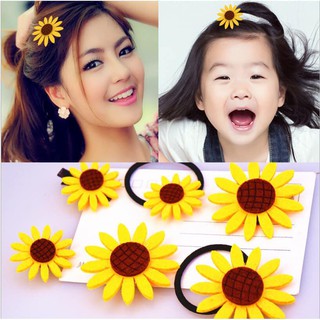 Cột kẹp tóc hoa hướng dương