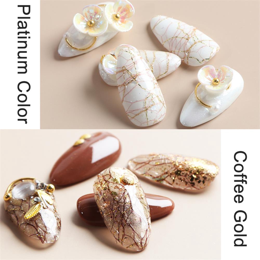 Miếng dán trang trí móng dập nổi họa tiết lưới sọc