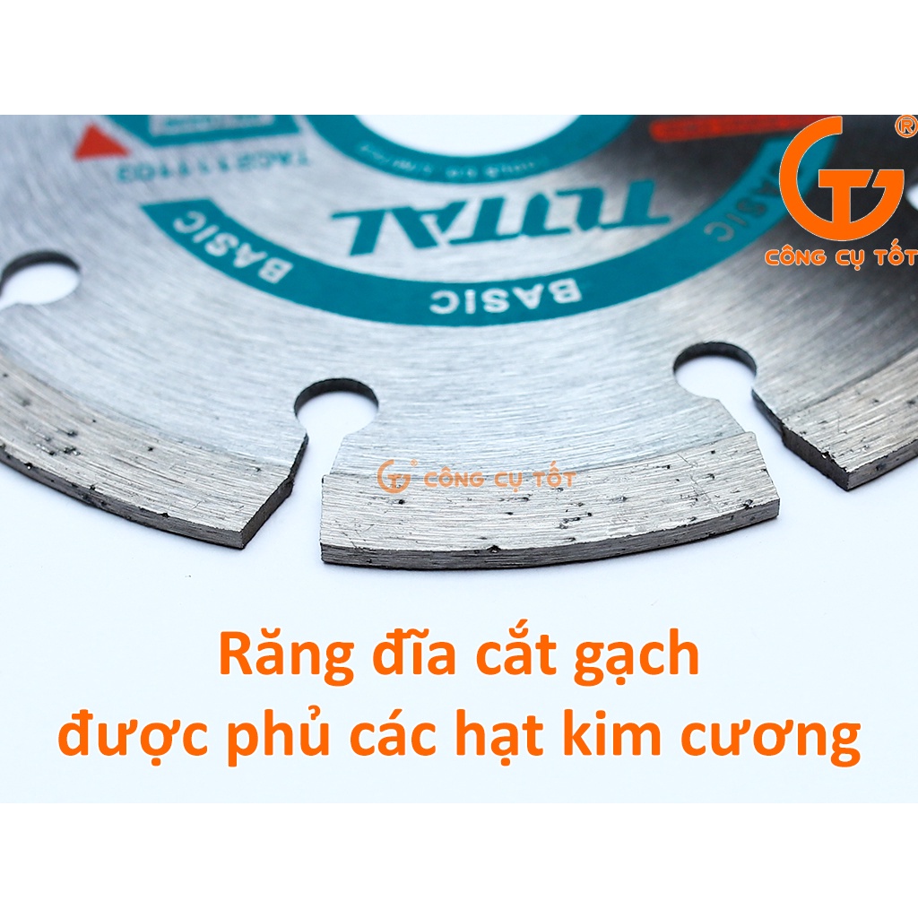 Đĩa cắt đá khô 110mm Total TAC2111103