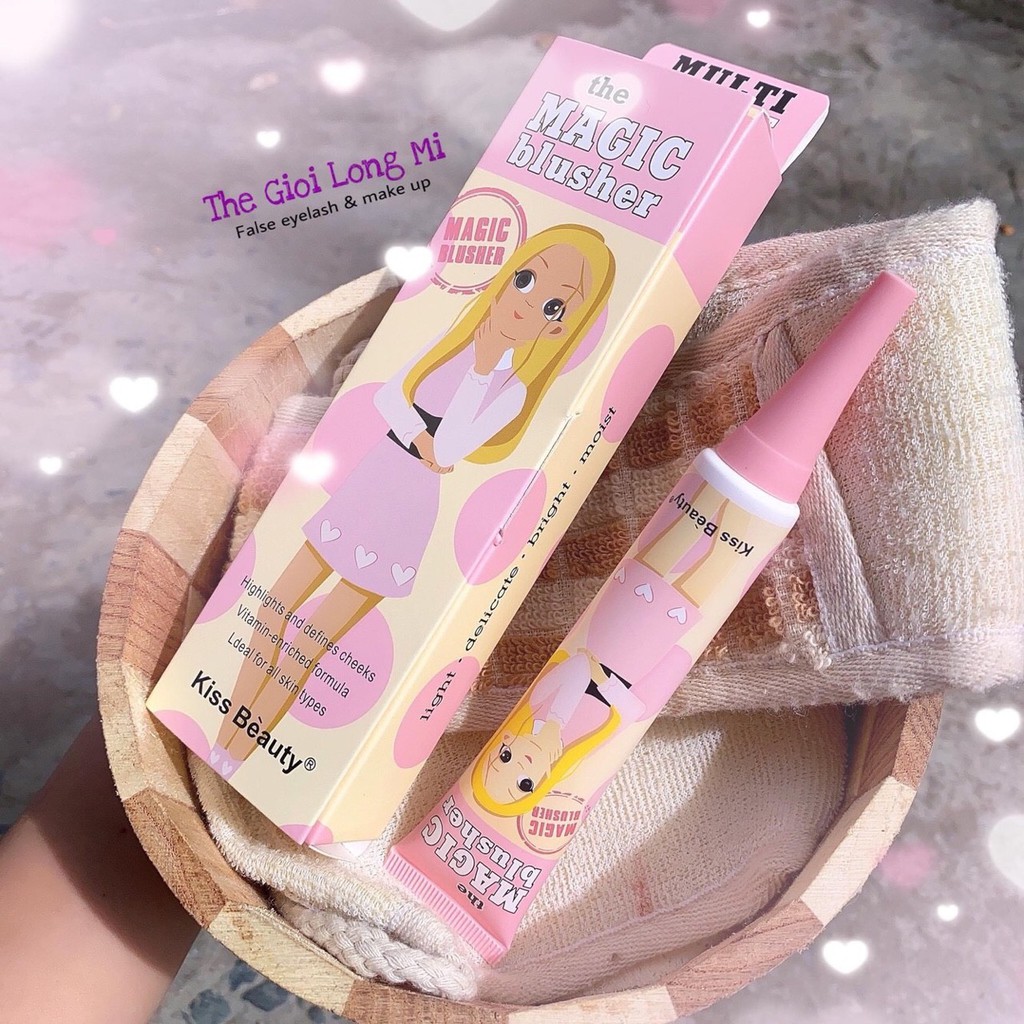 Má Hồng Gió Kiss Beauty Mới Toanh Tông Hồng Tự Nhiên