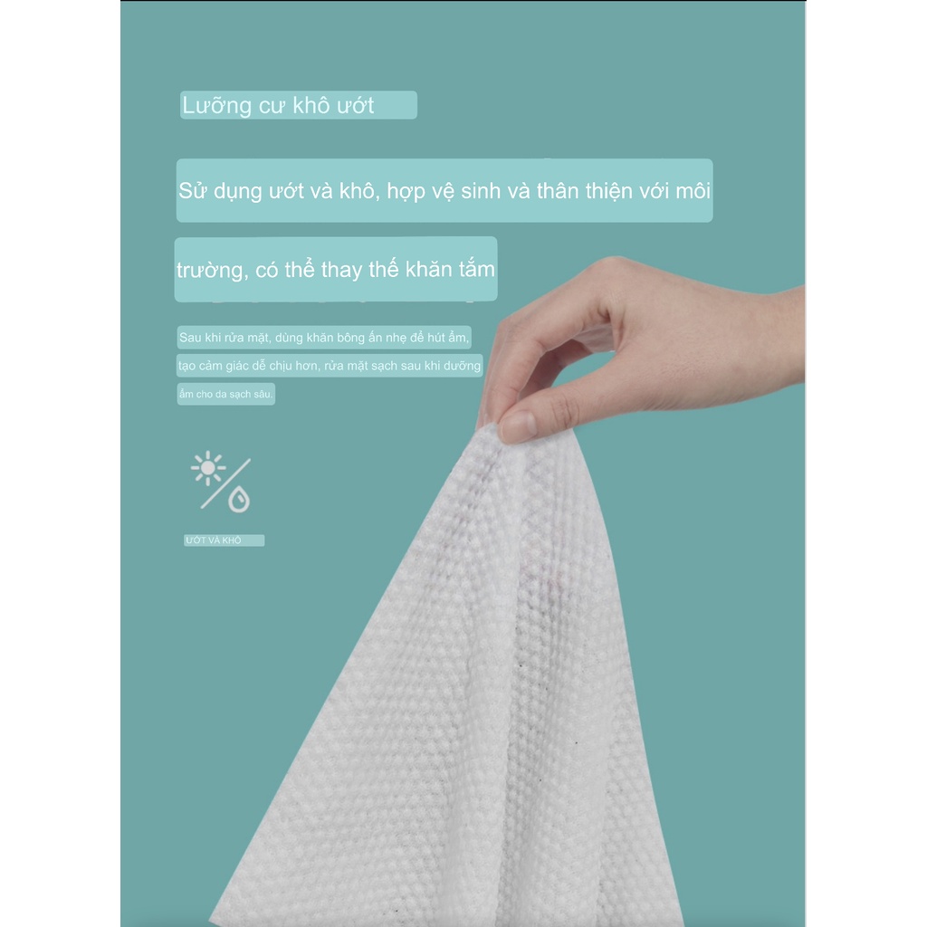 Khăn lau mặt dùng một lần Juyoz 100% làm từ bông