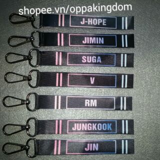 Strap in tên member BTS