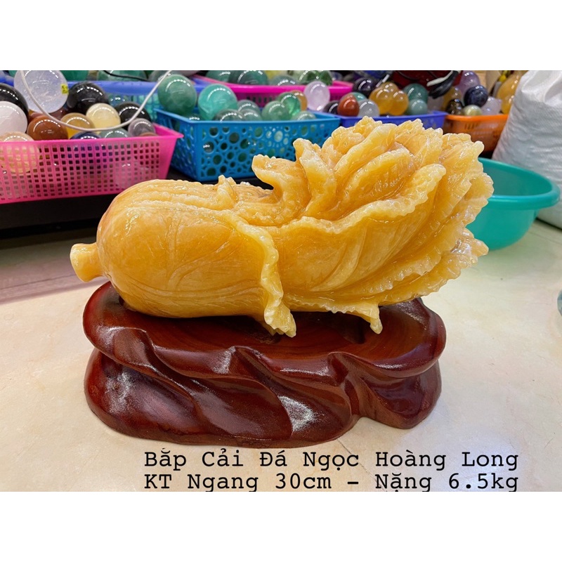 Bắp Cải Đá Ngọc Hoàng Long, Đá Nguyên Khối Phong Thuỷ