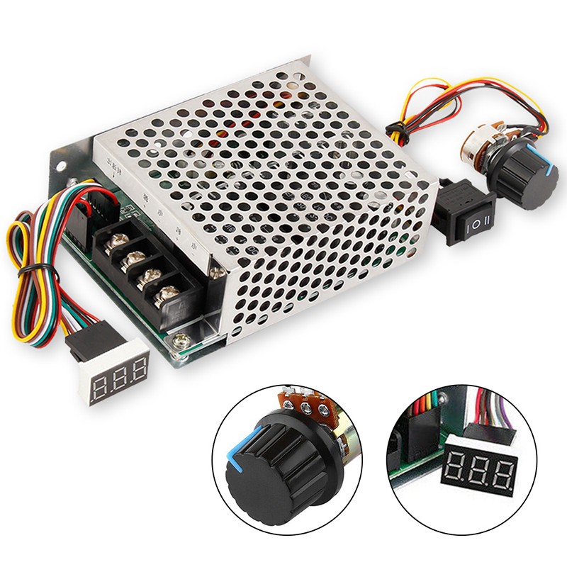 Bộ điều khiển tốc độ động cơ chổi than DC10-55V 40A