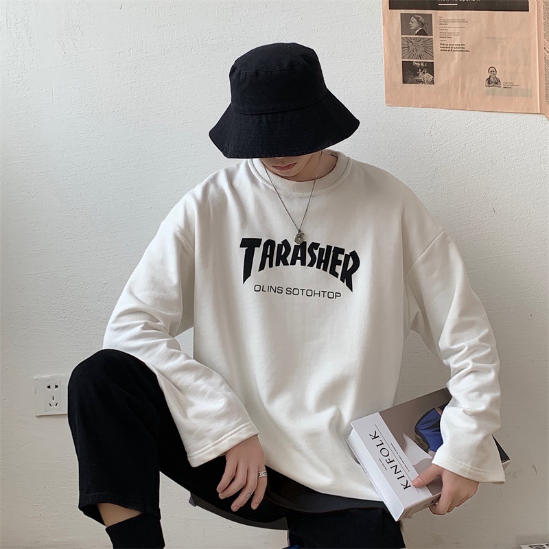 Áo Thun Nam Dài Tay Cổ Tròn Thời Trang Hàn