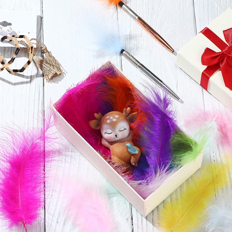 Bộ 20 Lông Vũ Nhiều Màu Dùng Làm Trang Sức / Trang Trí Nhà Cửa / Tiệc Cưới diy