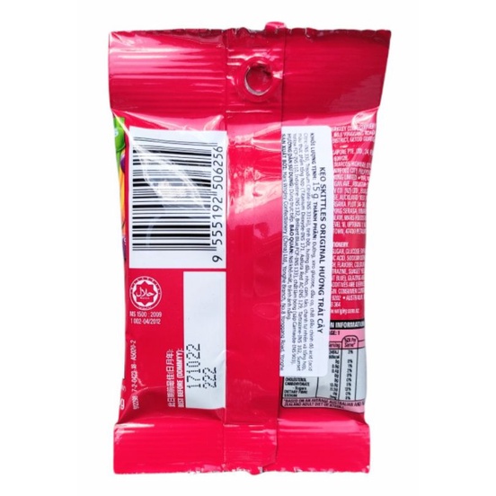 Kẹo trái cây Skittles hương trái cây gói 15g