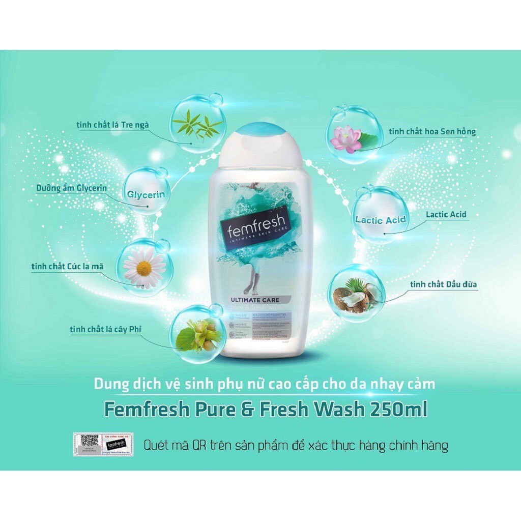 Dung dịch vệ sinh phụ nữ Femfresh Daily Intimate Wash 250ml
