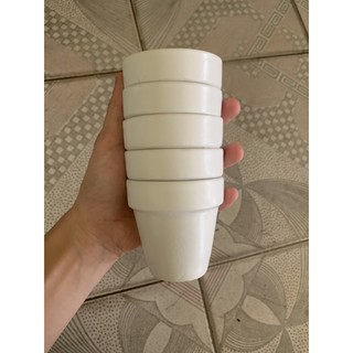 COMBO 5 chậu men mát 7x7cm trồng sen đá xương rồng màu trắng | Xuất xứ Bát Tràng, siêu mịn, sang trọng.